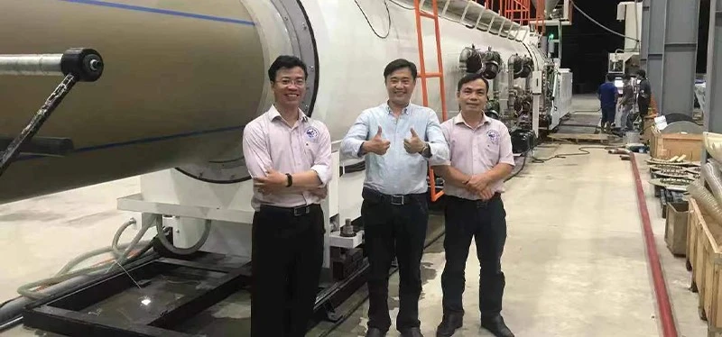 HDPE 1200 pipe line in Vietnam HDPE 1200 pipe line in Vietnam